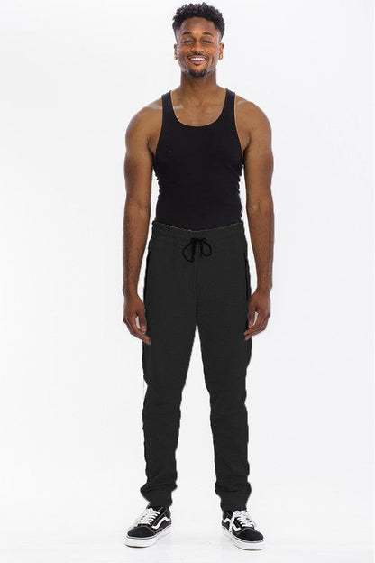 Mens Solid Heathered Jogger