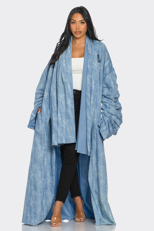 Maxi Denim Duster Coat