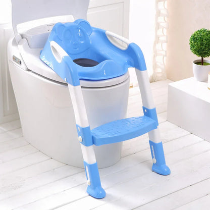 Folding Baby Potty training Seat with Adjustable Ladder