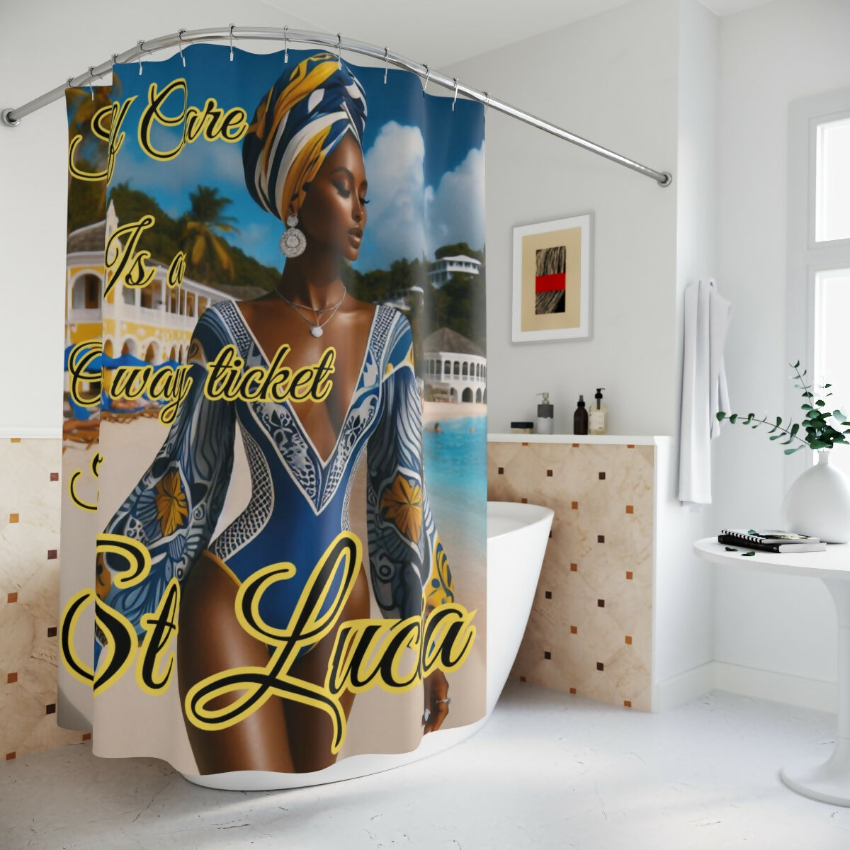 Caribbean Dreamscape Collection - Shower Curtains