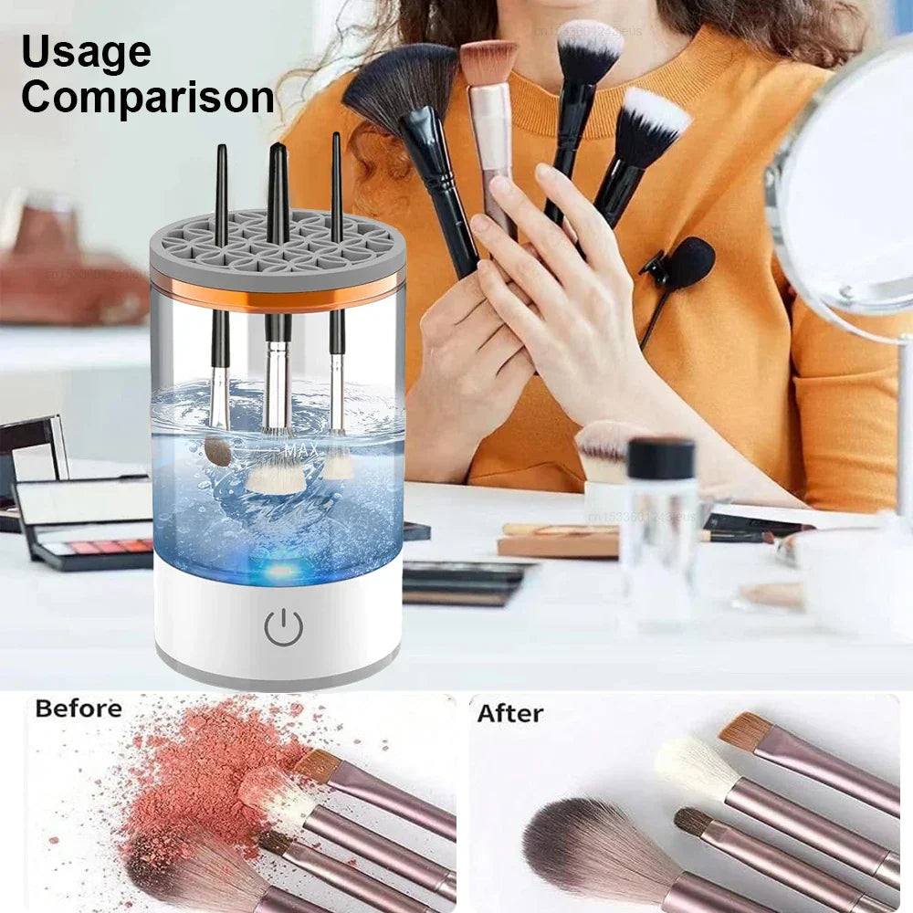 Automatic Makeup Brush Cleaner