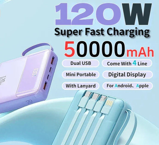 Mini Power Bank 120W Fast Charging