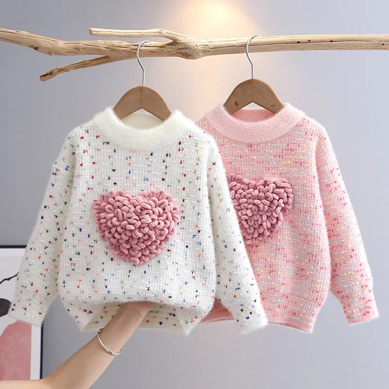 Girls Knitted Sweaters Coat