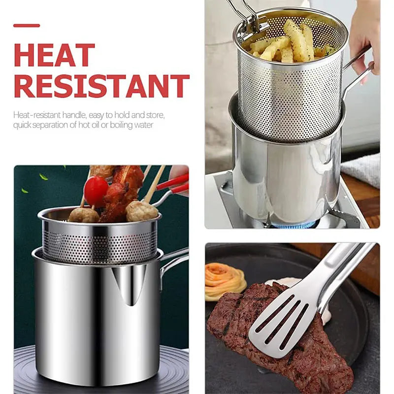 Stainless Steel Deep Fryer Pot