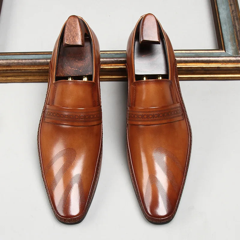 European Style Platform Men Formal Shoes