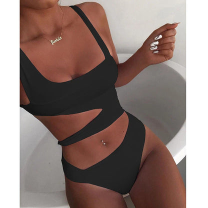 One-Piece Swimsuit off Shoulder Swimwear