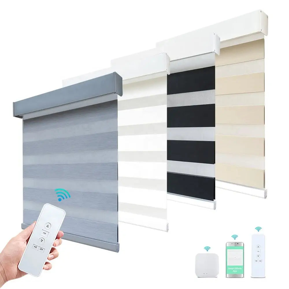 Dual Layer Blackout Smart Blinds