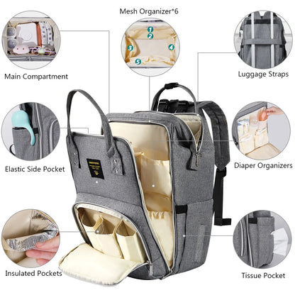 Stylish Multifunction Diaper Backpack