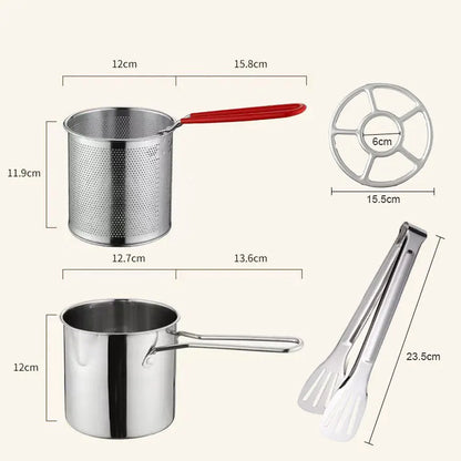 Stainless Steel Deep Fryer Pot