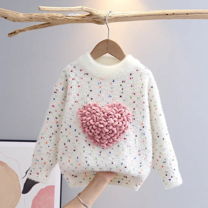 Girls Knitted Sweaters Coat