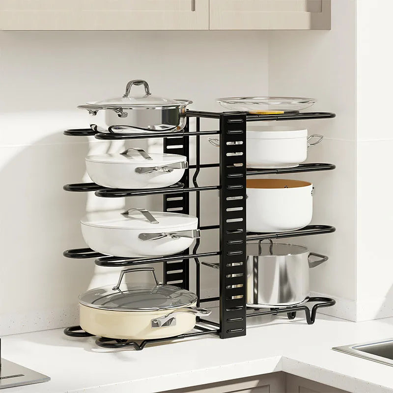 5/8 Tiers Pan Pot Organizer Rack