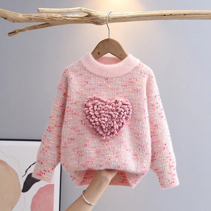 Girls Knitted Sweaters Coat