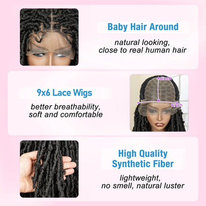 Dreadlocks Braided Lace Frontal Wig