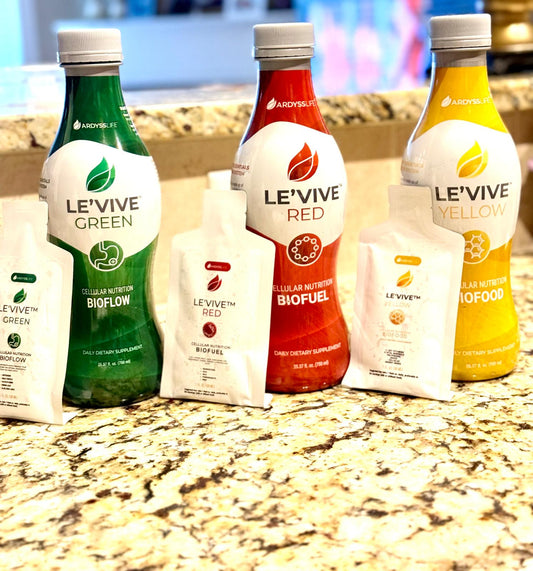 Le'Vive Red, Yellow And Green Sample