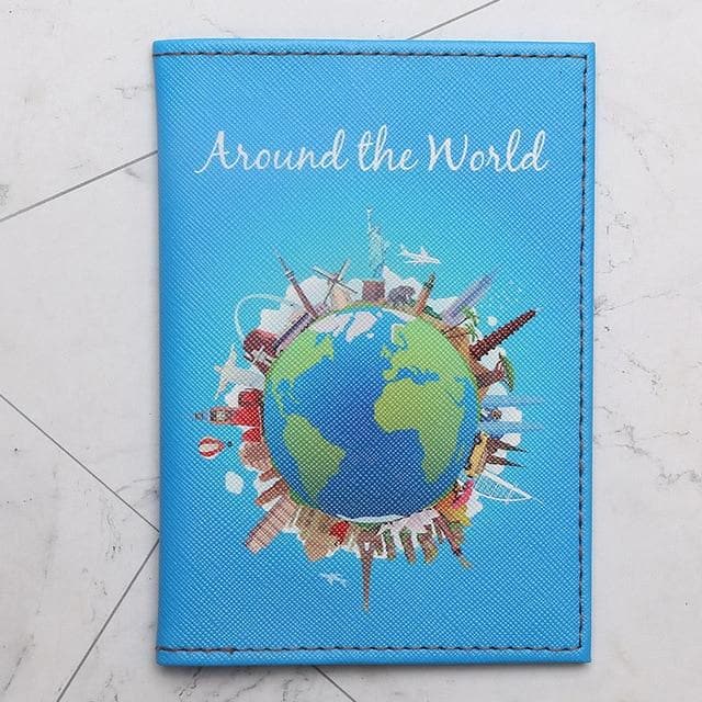 Travel Around the World Passport Cover 14.5*10cm