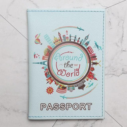 Travel Around the World Passport Cover 14.5*10cm